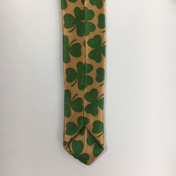 Green & Gold Irish Shamrock St Patrick’s Day Tie ☘️ - Picture 4 of 5